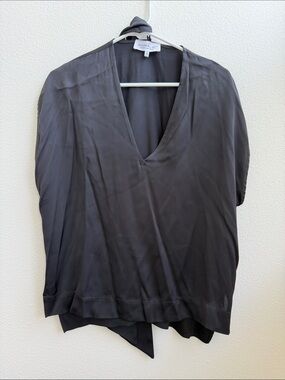 Minimalist Tamara Davydova blouse with tie